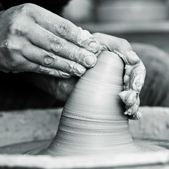 hands of worker