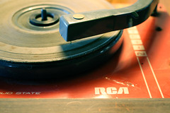 An old skool record player