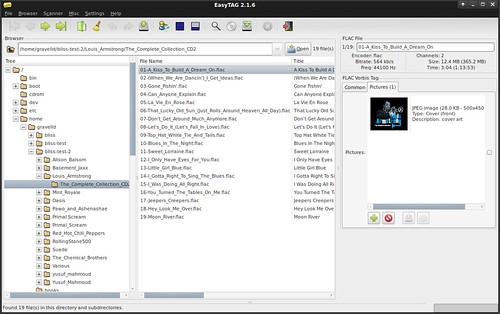 EasyTAG showing embedded album art