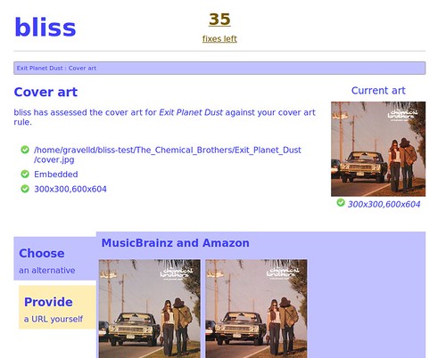 bliss having assessed embedded album art