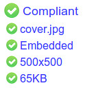 Compliant because the art is now large enough