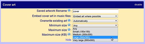 Set minimum size to 500x500