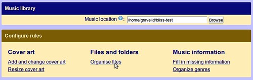 Enable the file organisation rule