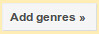 The genre add button