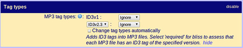 Tag type rule settings