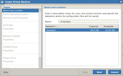 Create a virtual machine for VortexBox