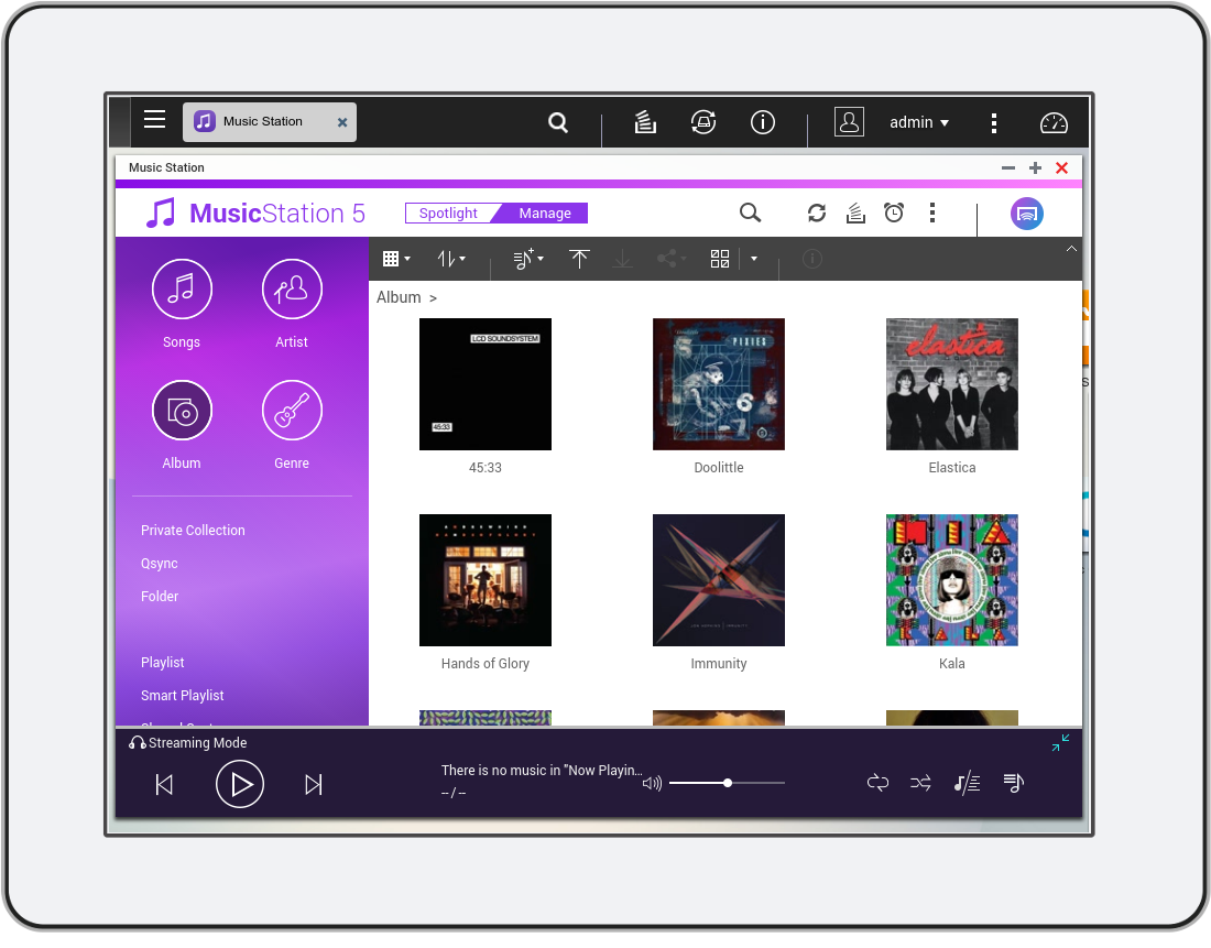 Albums organized by bliss for QNAP Music Station